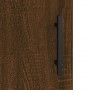 Aparador alto madera contrachapada roble marrón 34,5x34x180 cm de vidaXL, Aparadores - Ref: Foro24-3200160, Precio: 116,99 €,...