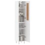 Tall white plywood sideboard 34.5x34x180 cm by vidaXL, Sideboards - Ref: Foro24-3200161, Price: 106,43 €, Discount: %