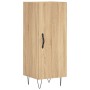 Aparador de madera contrachapada roble Sonoma 34,5x34x180 cm de vidaXL, Aparadores - Ref: Foro24-3200164, Precio: 94,60 €, De...