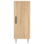 Aparador de madera contrachapada roble Sonoma 34,5x34x180 cm de vidaXL, Aparadores - Ref: Foro24-3200164, Precio: 94,60 €, De...