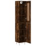 Smoked oak plywood sideboard 34.5x34x180 cm by vidaXL, Sideboards - Ref: Foro24-3200166, Price: 94,99 €, Discount: %