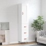 Tall white glossy plywood sideboard 34.5x34x180 cm by vidaXL, Sideboards - Ref: Foro24-3200171, Price: 116,51 €, Discount: %