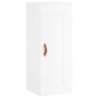 Aparador alto madera contrachapada blanco brillo 34,5x34x180 cm de vidaXL, Aparadores - Ref: Foro24-3200171, Precio: 116,51 €...