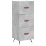 Aparador de madera contrachapada gris hormigón 34,5x34x180 cm de vidaXL, Aparadores - Ref: Foro24-3200173, Precio: 105,99 €, ...