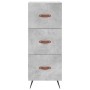 Aparador de madera contrachapada gris hormigón 34,5x34x180 cm de vidaXL, Aparadores - Ref: Foro24-3200173, Precio: 105,99 €, ...