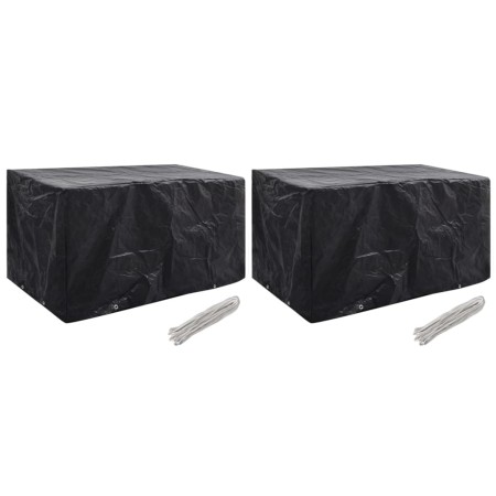 Fundas de muebles de jardín 2 uds 8 ojales 180x70x90 cm de vidaXL, Fundas para muebles de jardín - Ref: Foro24-279129, Precio...