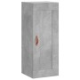 Aparador de madera contrachapada gris hormigón 34,5x34x180 cm de vidaXL, Aparadores - Ref: Foro24-3200173, Precio: 105,99 €, ...