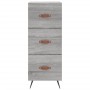 Tall Sonoma gray plywood sideboard 34.5x34x180 cm by vidaXL, Sideboards - Ref: Foro24-3200175, Price: 108,94 €, Discount: %