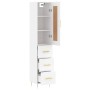 Aparador alto madera contrachapada blanco 34,5x34x180 cm de vidaXL, Aparadores - Ref: Foro24-3200185, Precio: 109,92 €, Descu...