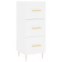 Aparador alto madera contrachapada blanco 34,5x34x180 cm de vidaXL, Aparadores - Ref: Foro24-3200185, Precio: 109,92 €, Descu...