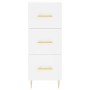 Aparador alto madera contrachapada blanco 34,5x34x180 cm de vidaXL, Aparadores - Ref: Foro24-3200185, Precio: 109,92 €, Descu...