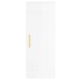 Aparador alto madera contrachapada blanco brillo 34,5x34x180 cm de vidaXL, Aparadores - Ref: Foro24-3200187, Precio: 122,99 €...