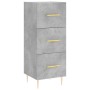 Aparador de madera contrachapada gris hormigón 34,5x34x180 cm de vidaXL, Aparadores - Ref: Foro24-3200189, Precio: 107,84 €, ...