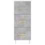 Aparador de madera contrachapada gris hormigón 34,5x34x180 cm de vidaXL, Aparadores - Ref: Foro24-3200189, Precio: 107,84 €, ...