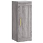 Aparador alto madera contrachapada gris Sonoma 34,5x34x180 cm de vidaXL, Aparadores - Ref: Foro24-3200191, Precio: 111,24 €, ...