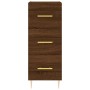 Aparador alto madera contrachapada roble marrón 34,5x34x180 cm de vidaXL, Aparadores - Ref: Foro24-3200192, Precio: 111,37 €,...