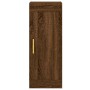 Aparador alto madera contrachapada roble marrón 34,5x34x180 cm de vidaXL, Aparadores - Ref: Foro24-3200192, Precio: 111,37 €,...