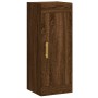 Aparador alto madera contrachapada roble marrón 34,5x34x180 cm de vidaXL, Aparadores - Ref: Foro24-3200192, Precio: 111,37 €,...