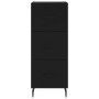 Aparador de madera contrachapada negro 34,5x34x180 cm de vidaXL, Aparadores - Ref: Foro24-3200210, Precio: 114,87 €, Descuent...