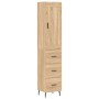 Sonoma oak plywood sideboard 34.5x34x180 cm by vidaXL, Sideboards - Ref: Foro24-3200212, Price: 110,99 €, Discount: %