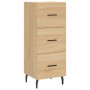 Sonoma oak plywood sideboard 34.5x34x180 cm by vidaXL, Sideboards - Ref: Foro24-3200212, Price: 110,99 €, Discount: %