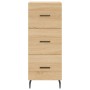 Sonoma oak plywood sideboard 34.5x34x180 cm by vidaXL, Sideboards - Ref: Foro24-3200212, Price: 110,99 €, Discount: %