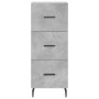 Aparador de madera contrachapada gris hormigón 34,5x34x180 cm de vidaXL, Aparadores - Ref: Foro24-3200213, Precio: 114,03 €, ...