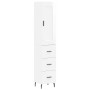 High glossy white plywood sideboard 34.5x34x180 cm by vidaXL, Sideboards - Ref: Foro24-3200211, Price: 121,82 €, Discount: %