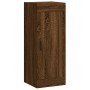 Aparador alto madera contrachapada roble marrón 34,5x34x180 cm de vidaXL, Aparadores - Ref: Foro24-3200216, Precio: 114,56 €,...