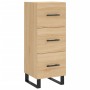 Sonoma oak plywood sideboard 34.5x34x180 cm by vidaXL, Sideboards - Ref: Foro24-3200220, Price: 128,28 €, Discount: %