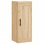 Aparador de madera contrachapada roble Sonoma 34,5x34x180 cm de vidaXL, Aparadores - Ref: Foro24-3200220, Precio: 128,28 €, D...