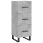 Aparador de madera contrachapada gris hormigón 34,5x34x180 cm de vidaXL, Aparadores - Ref: Foro24-3200221, Precio: 129,95 €, ...