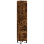 Aparador de madera contrachapada roble ahumado 34,5x34x180 cm de vidaXL, Aparadores - Ref: Foro24-3200222, Precio: 118,99 €, ...