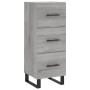 Tall gray Sonoma plywood sideboard 34.5x34x180 cm by vidaXL, Sideboards - Ref: Foro24-3200223, Price: 118,02 €, Discount: %