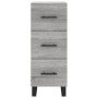 Tall gray Sonoma plywood sideboard 34.5x34x180 cm by vidaXL, Sideboards - Ref: Foro24-3200223, Price: 118,02 €, Discount: %