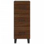 Aparador alto madera contrachapada roble marrón 34,5x34x180 cm de vidaXL, Aparadores - Ref: Foro24-3200224, Precio: 118,18 €,...