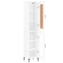 Tall white glossy plywood sideboard 34.5x34x180 cm by vidaXL, Sideboards - Ref: Foro24-3200387, Price: 110,15 €, Discount: %