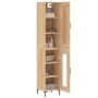 Sonoma oak plywood sideboard 34.5x34x180 cm by vidaXL, Sideboards - Ref: Foro24-3200388, Price: 97,99 €, Discount: %