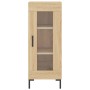 Aparador de madera contrachapada roble Sonoma 34,5x34x180 cm de vidaXL, Aparadores - Ref: Foro24-3200388, Precio: 97,67 €, De...