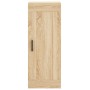 Aparador de madera contrachapada roble Sonoma 34,5x34x180 cm de vidaXL, Aparadores - Ref: Foro24-3200388, Precio: 97,67 €, De...