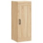 Aparador de madera contrachapada roble Sonoma 34,5x34x180 cm de vidaXL, Aparadores - Ref: Foro24-3200388, Precio: 97,67 €, De...