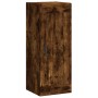 Aparador de madera contrachapada roble ahumado 34,5x34x180 cm de vidaXL, Aparadores - Ref: Foro24-3200390, Precio: 98,34 €, D...