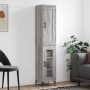 Aparador alto madera contrachapada gris Sonoma 34,5x34x180 cm de vidaXL, Aparadores - Ref: Foro24-3200391, Precio: 101,99 €, ...