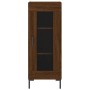 Aparador alto madera contrachapada roble marrón 34,5x34x180 cm de vidaXL, Aparadores - Ref: Foro24-3200392, Precio: 103,21 €,...