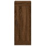 Aparador alto madera contrachapada roble marrón 34,5x34x180 cm de vidaXL, Aparadores - Ref: Foro24-3200392, Precio: 103,21 €,...