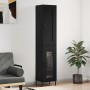 Aparador de madera contrachapada negro 34,5x34x180 cm de vidaXL, Aparadores - Ref: Foro24-3200394, Precio: 104,89 €, Descuent...