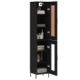 Aparador de madera contrachapada negro 34,5x34x180 cm de vidaXL, Aparadores - Ref: Foro24-3200394, Precio: 104,89 €, Descuent...