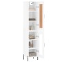 High glossy white plywood sideboard 34.5x34x180 cm by vidaXL, Sideboards - Ref: Foro24-3200395, Price: 112,08 €, Discount: %