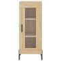 Aparador de madera contrachapada roble Sonoma 34,5x34x180 cm de vidaXL, Aparadores - Ref: Foro24-3200396, Precio: 101,99 €, D...