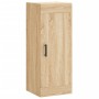 Aparador de madera contrachapada roble Sonoma 34,5x34x180 cm de vidaXL, Aparadores - Ref: Foro24-3200396, Precio: 101,99 €, D...